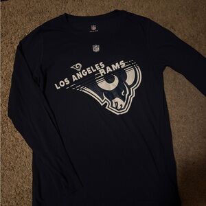 NFL Los Angeles Rams Navy Long Sleeve Tee Youth